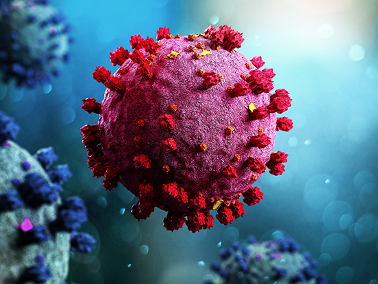 Coronavirus Covid-19 3D image