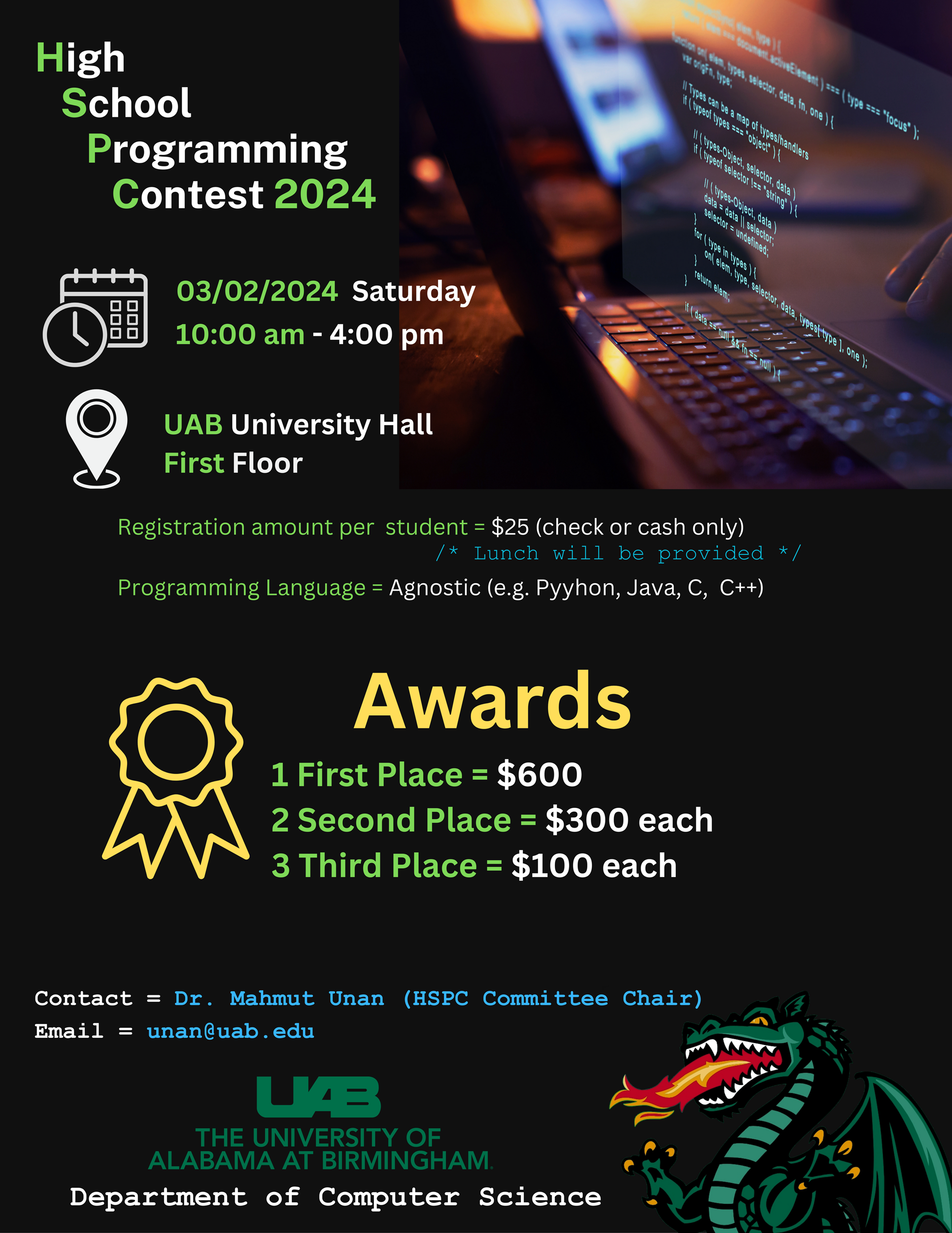 Contest flier - all info in article text. 