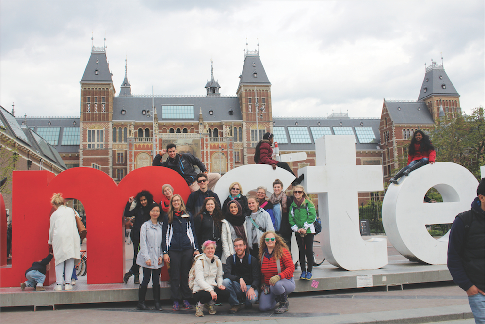 The Study Away program explored Amsterdam and surrounding areas during their two-week trip. 