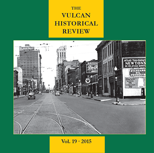 Cover of VHR 2015, featuring a picture of old Birmingham. 