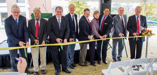 The NMR ribbon-cutting ceremony. 