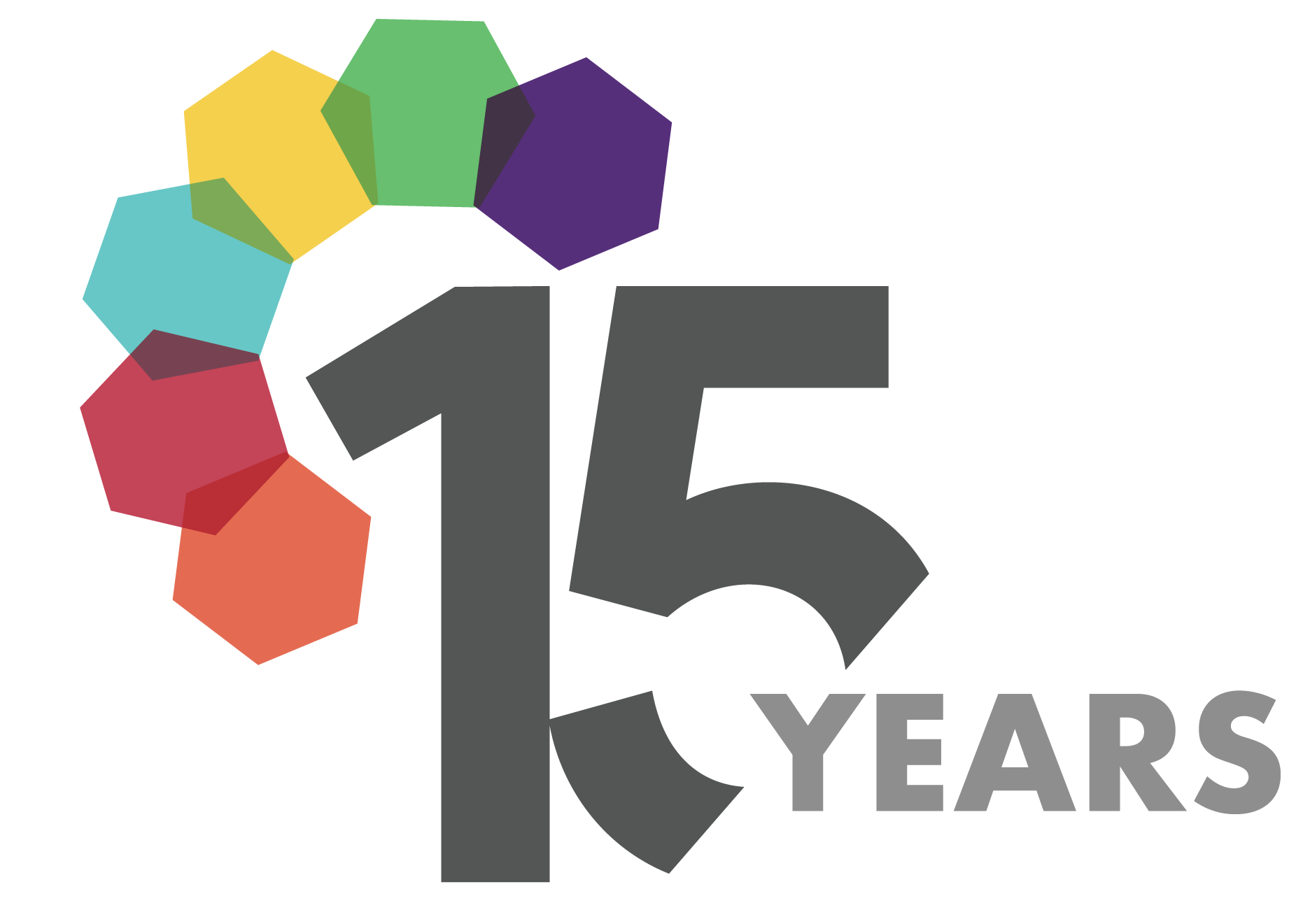 15 years anniversary logo set 15th Royalty Free Vector Image