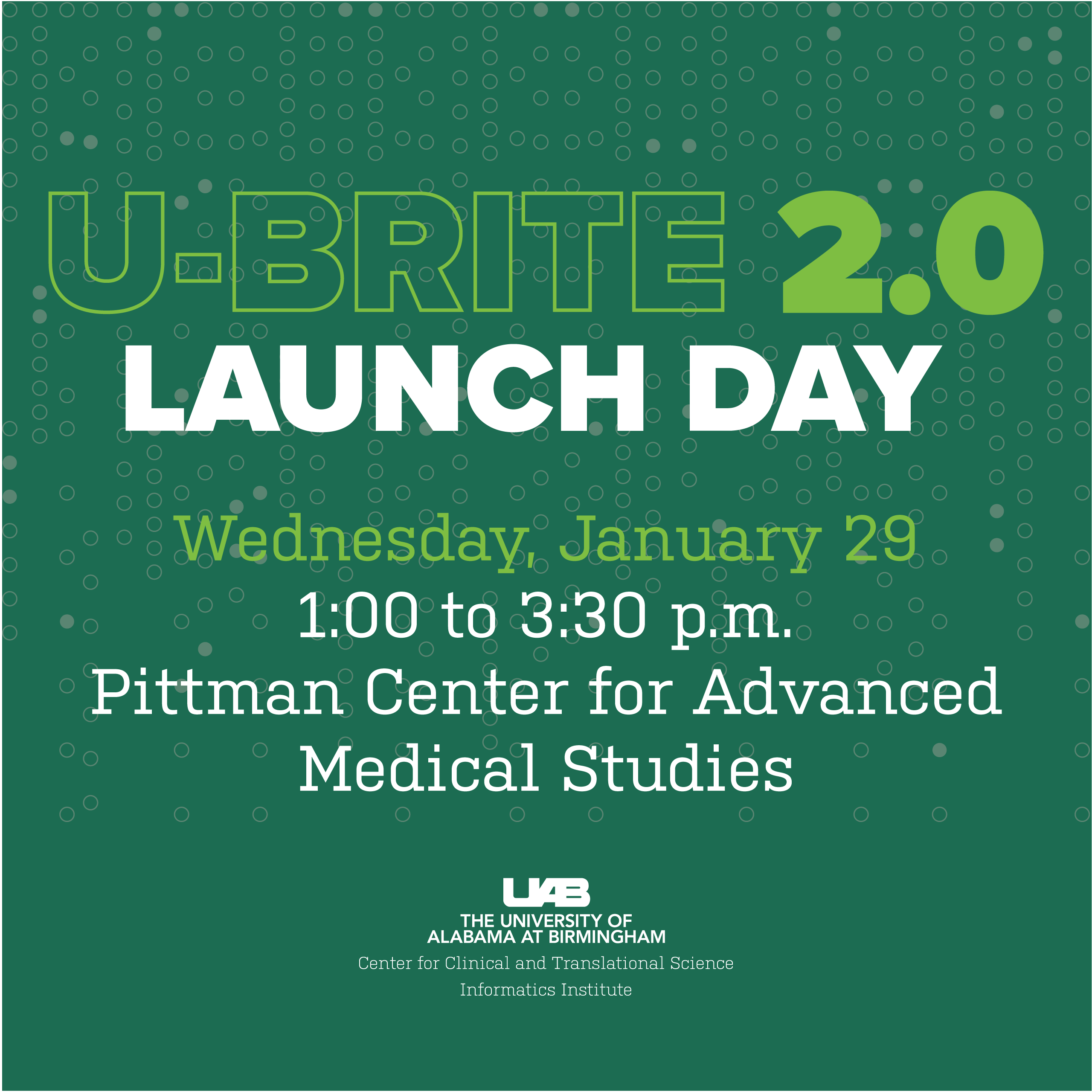 Calling All Research Teams: U-BRITE 2.0 Launch Day is January 29th!