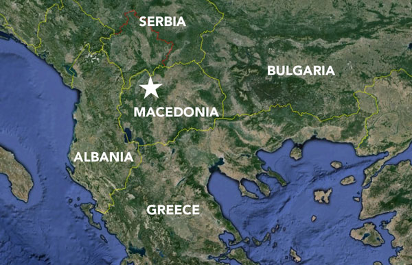 Map of Macedonia