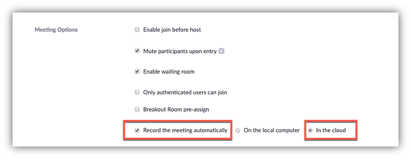 record a zoom meeting