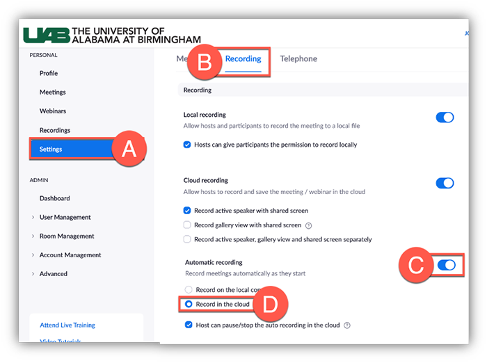 how to record a zoom meeting in gallery view