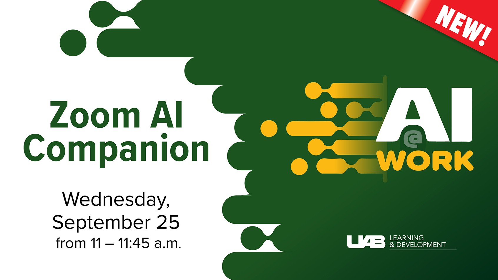 AI at Work: Zoom AI Companion - Wednesday, September 25, 11:00-11:45am