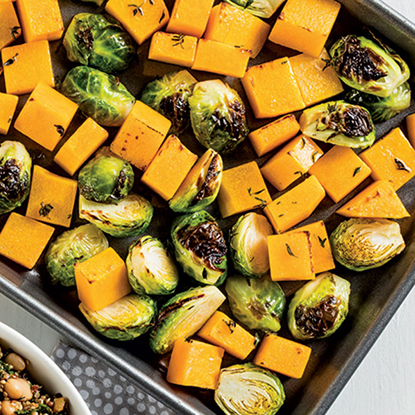 Roasted Brussels Sprouts & Butternut Squash