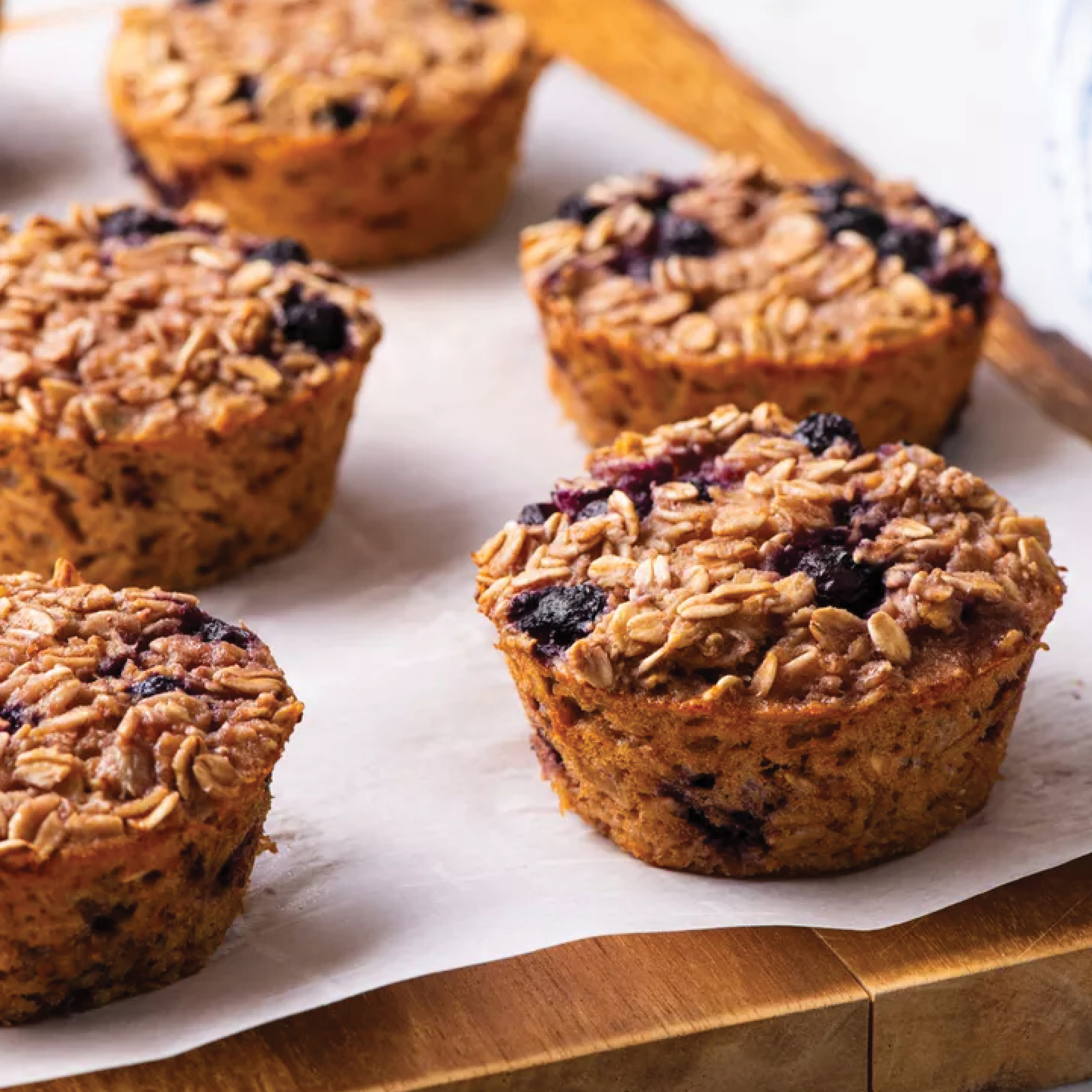 Lemon-Blueberry Oatmeal Cakes