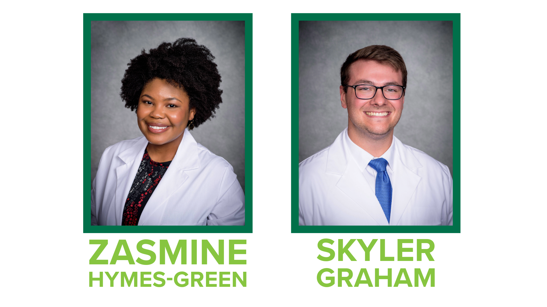 Zasmine Hymes-Green and Skyler Graham pictured. 