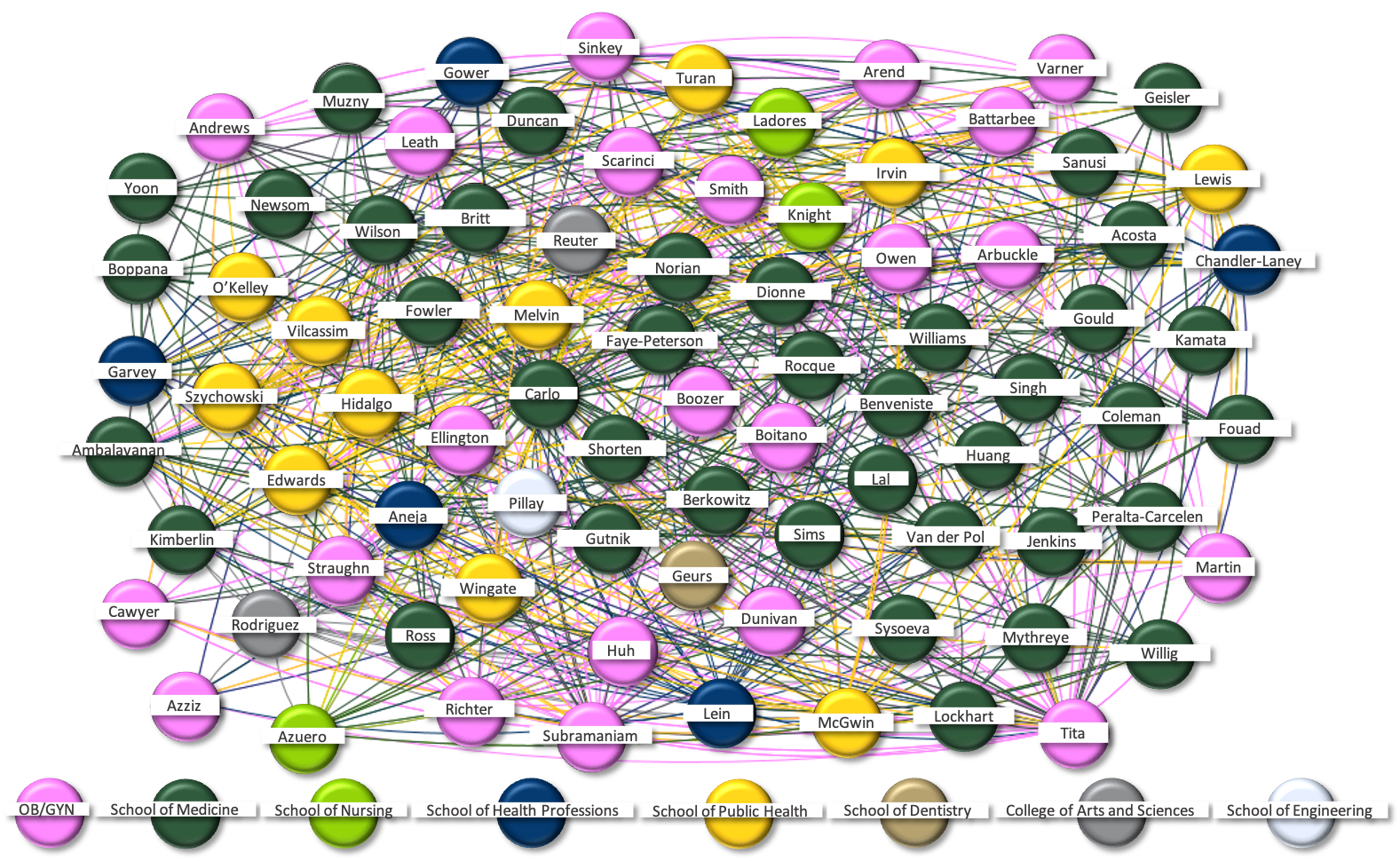 CWRH Co authorship graph