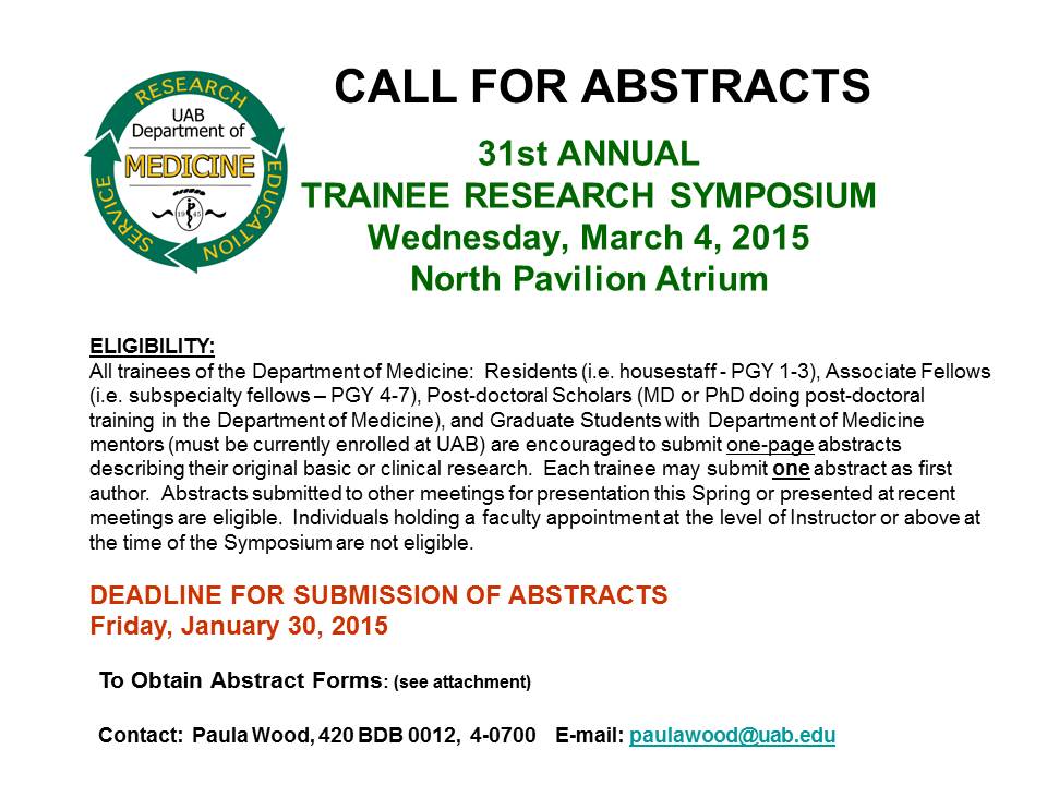 call for abstracts