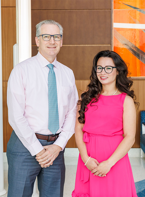 Cathryn Cazalas and Dr. Curtis Rozzelle