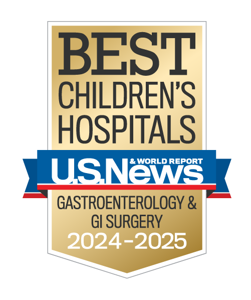 Badge ChildrensHospitals Gastroenterology Year2021