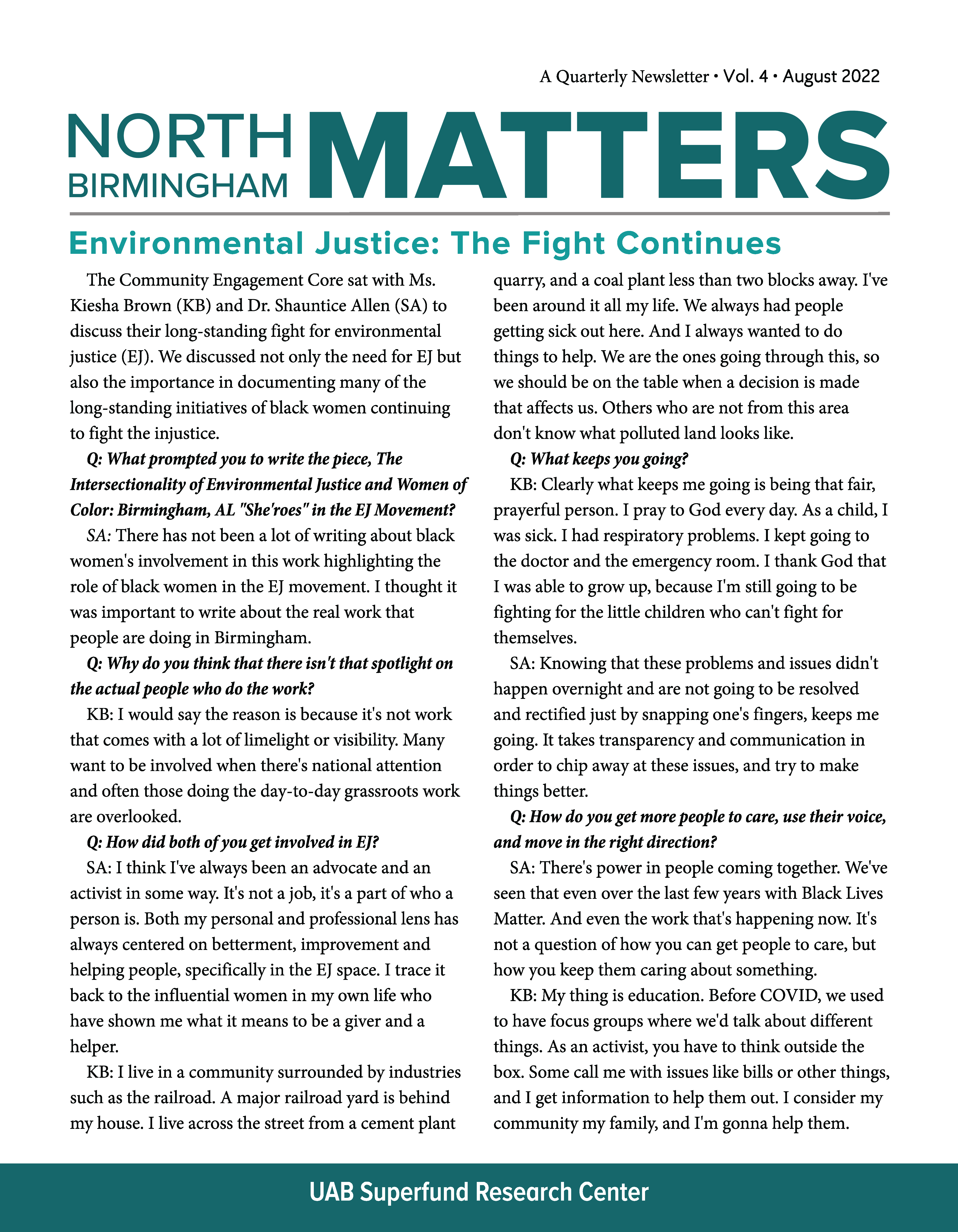 Final NBhamMatters Vol.4 Aug2022 8.31.22 Page 1