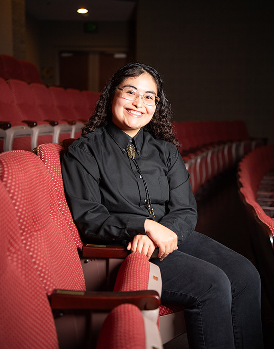 Juliette headshot in the theatre