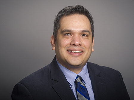 Head shot of Dr. Michael Lopez, MD (Assistant Professor, Neurology), 2018.