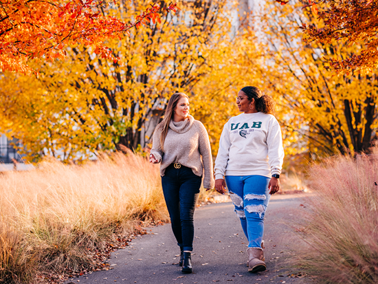 Stream students walking