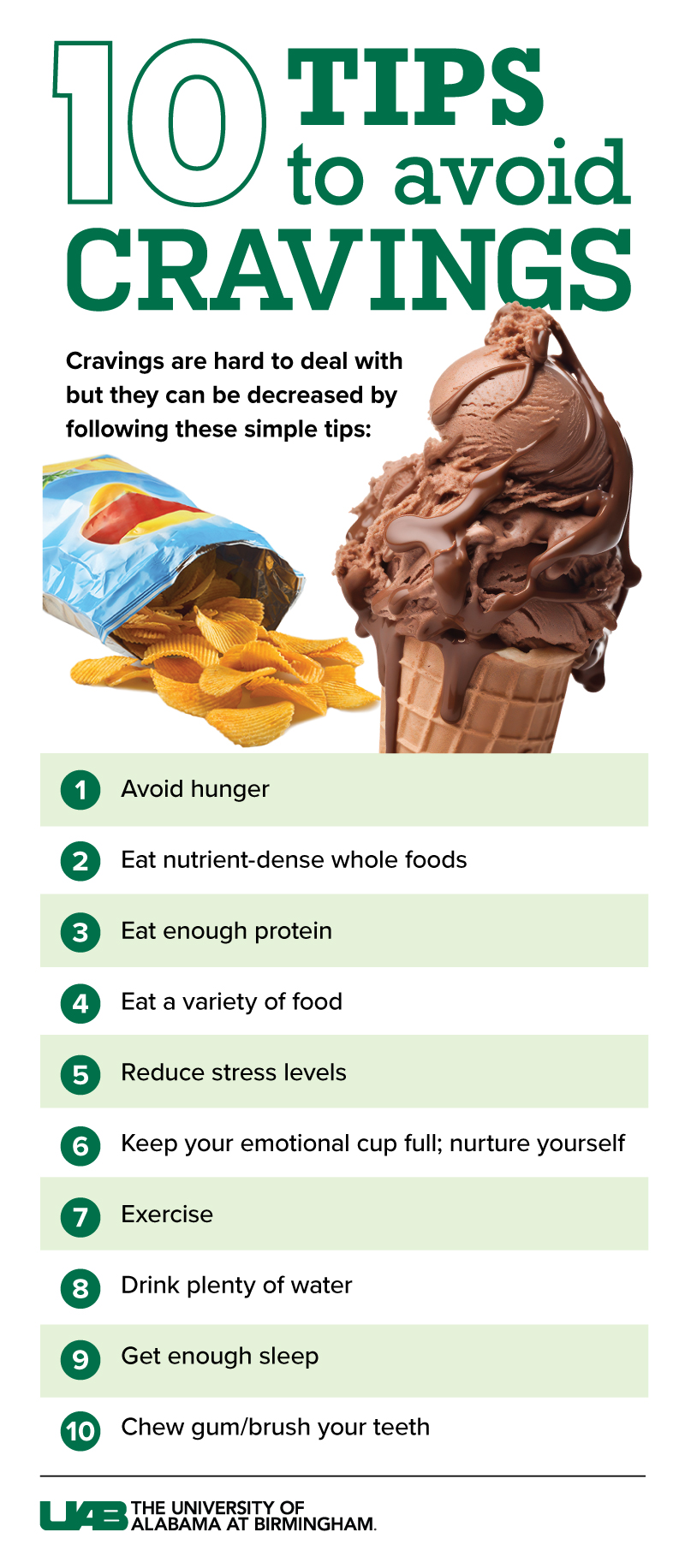 Suppress food cravings