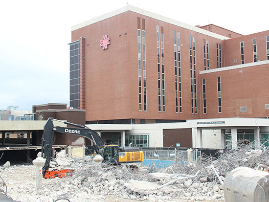 Demolition of Cooper Green's parking deck is underway - News | UAB