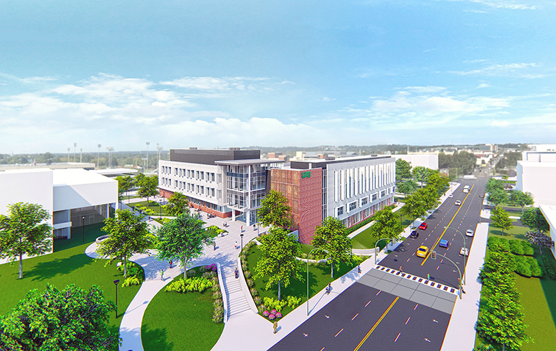The new UAB Science and Engineering Complex, which will be home to the university’s basic sciences programs, will be built on the site of the Education Building on 14th Street South between University Boulevard and 10th Avenue South. 