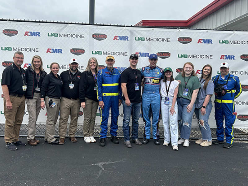 Not all heroes wear capes: Race car driver honored UAB care team during race weekend