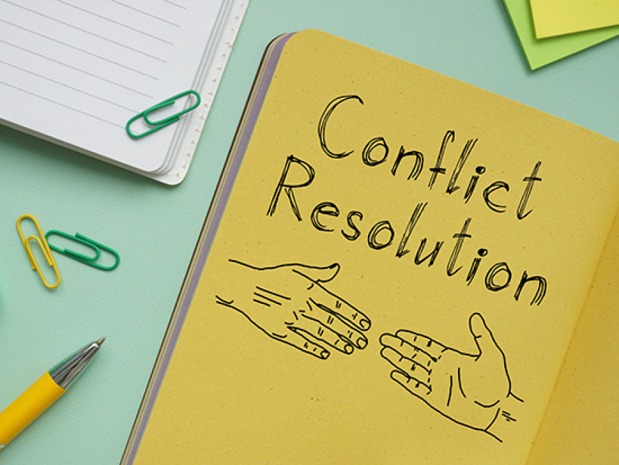 resolving conflict clipart