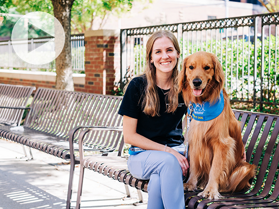 Meet Topgun: UAB Spain Rehabilitation Center’s first-ever facility dog