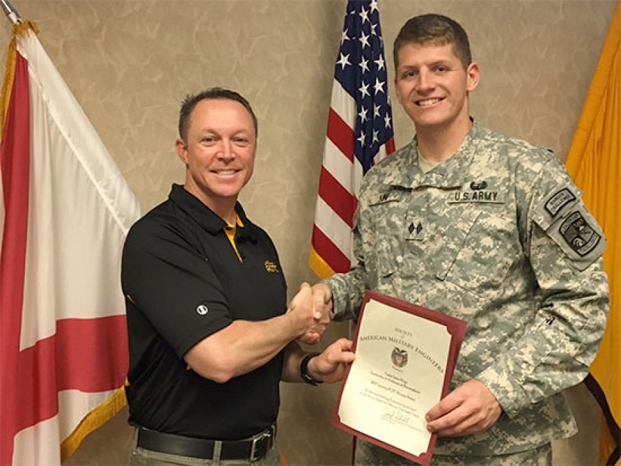 Uab Senior Receives Prestigious Society Of American Military Engineers 