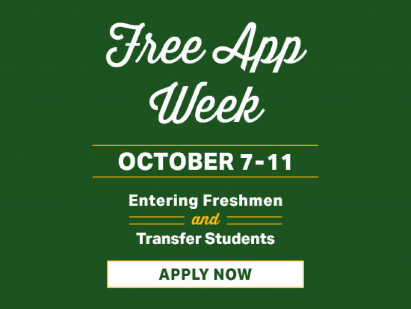 Entering first-time freshman, transfer and online students can apply to UAB for free from Oct. 7-11