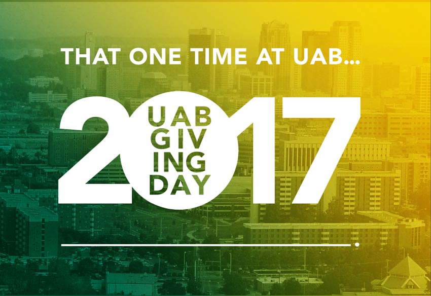 UAB Giving Day graphic for 2017