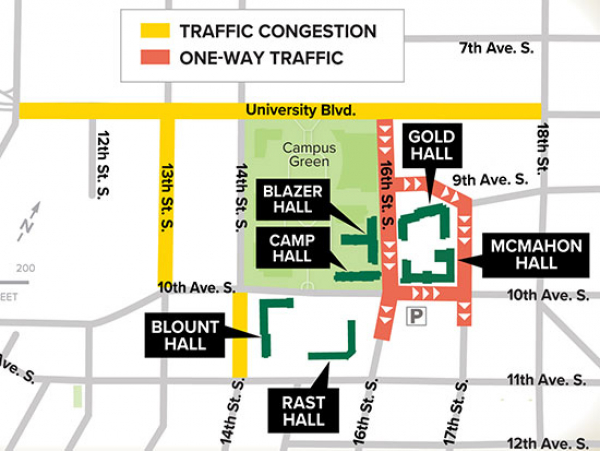 Change your commute route Aug. 16-20 for student move-in