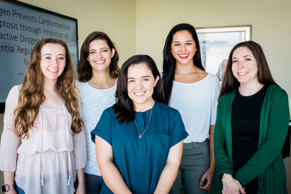 BMD students (2018) with Giordano-Mooga (far right)