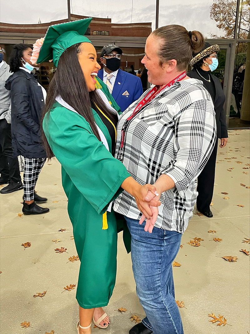 Padgett and her mom, Gina, celebrating her graduation from UAB’s undergraduate program in kinesiology (concentration, exercise science). 