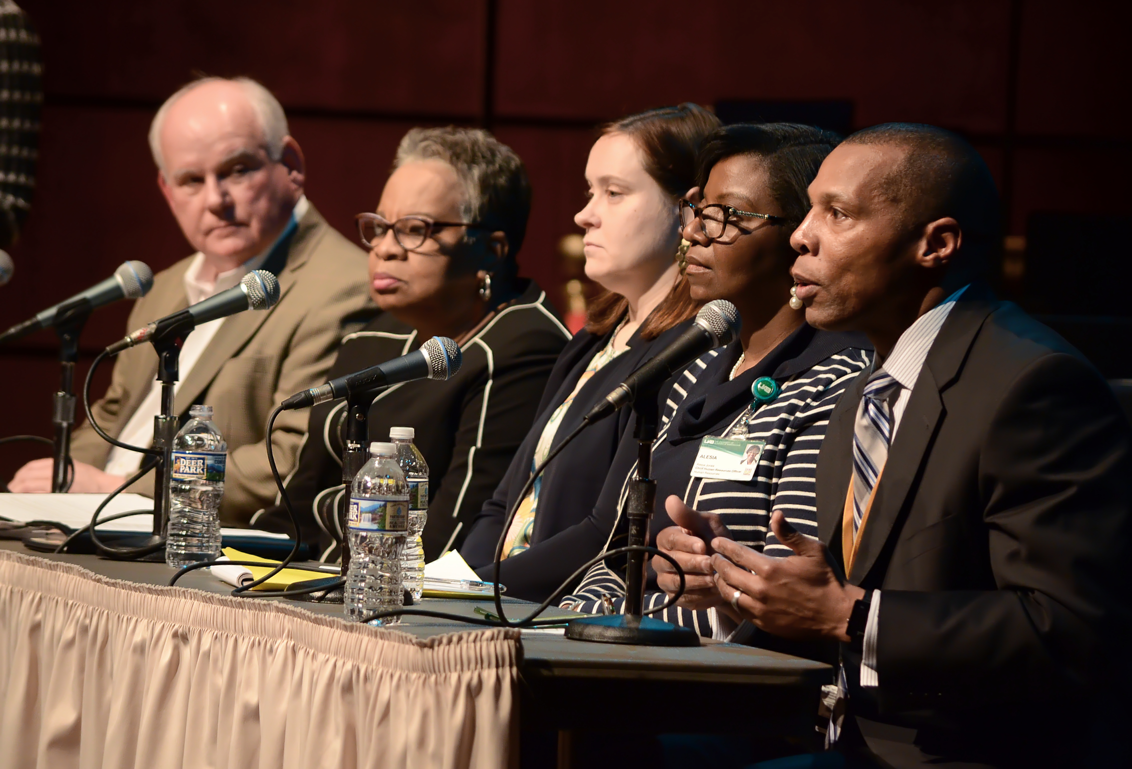 Several administrators sat on the panel discussing President Trump's recent executive order on immigration. Photo by Ian Keel/Photo Editor