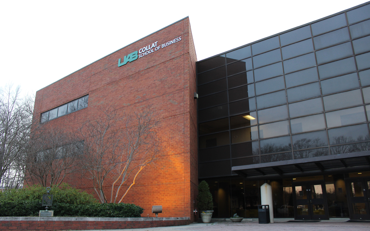 UAB's Collat School of Business. (Photo by Jackson Hyde).