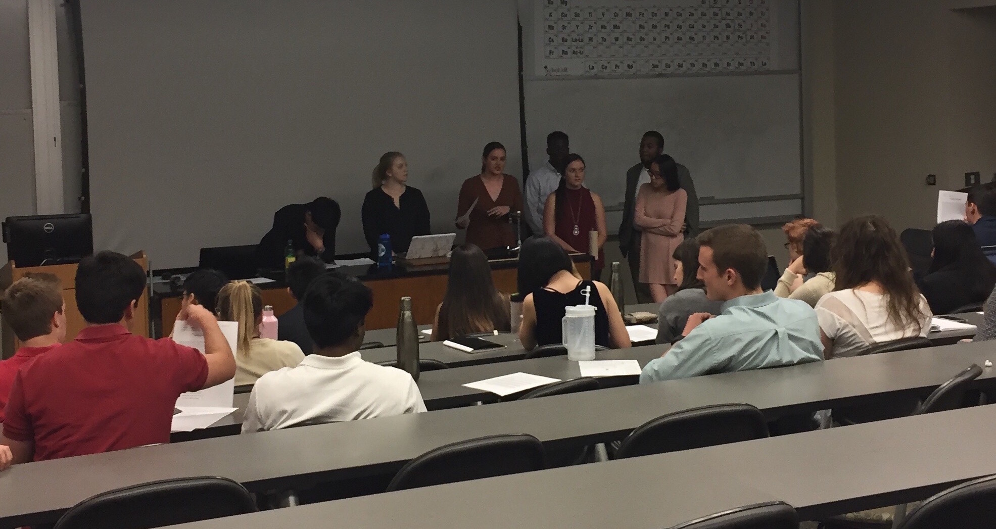 Members of the judicial branch present their resolutions to the senate. Photo by Kristina Balciunaite/Assistant Branding and Outreach Manager 