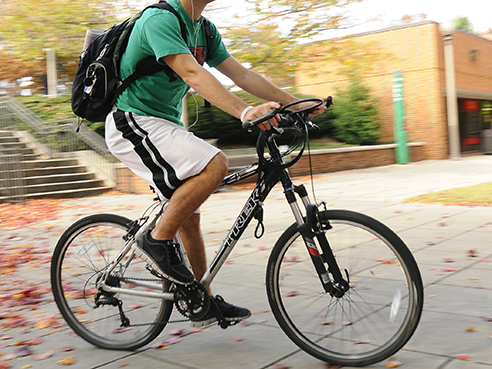 Get your wheels back up to speed at the Blazer Bike Shop Students