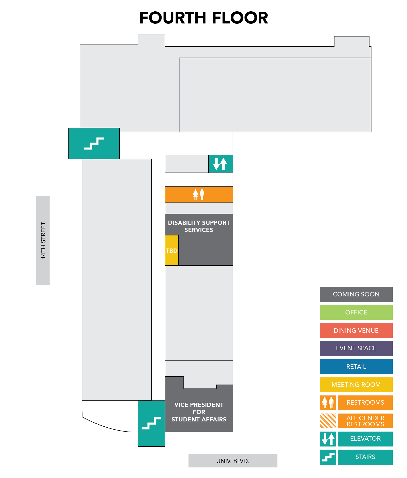 UAB - Student Affairs - Hill Student Center - Building Map