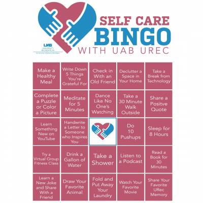 Virtual URec SelfCare Bingo