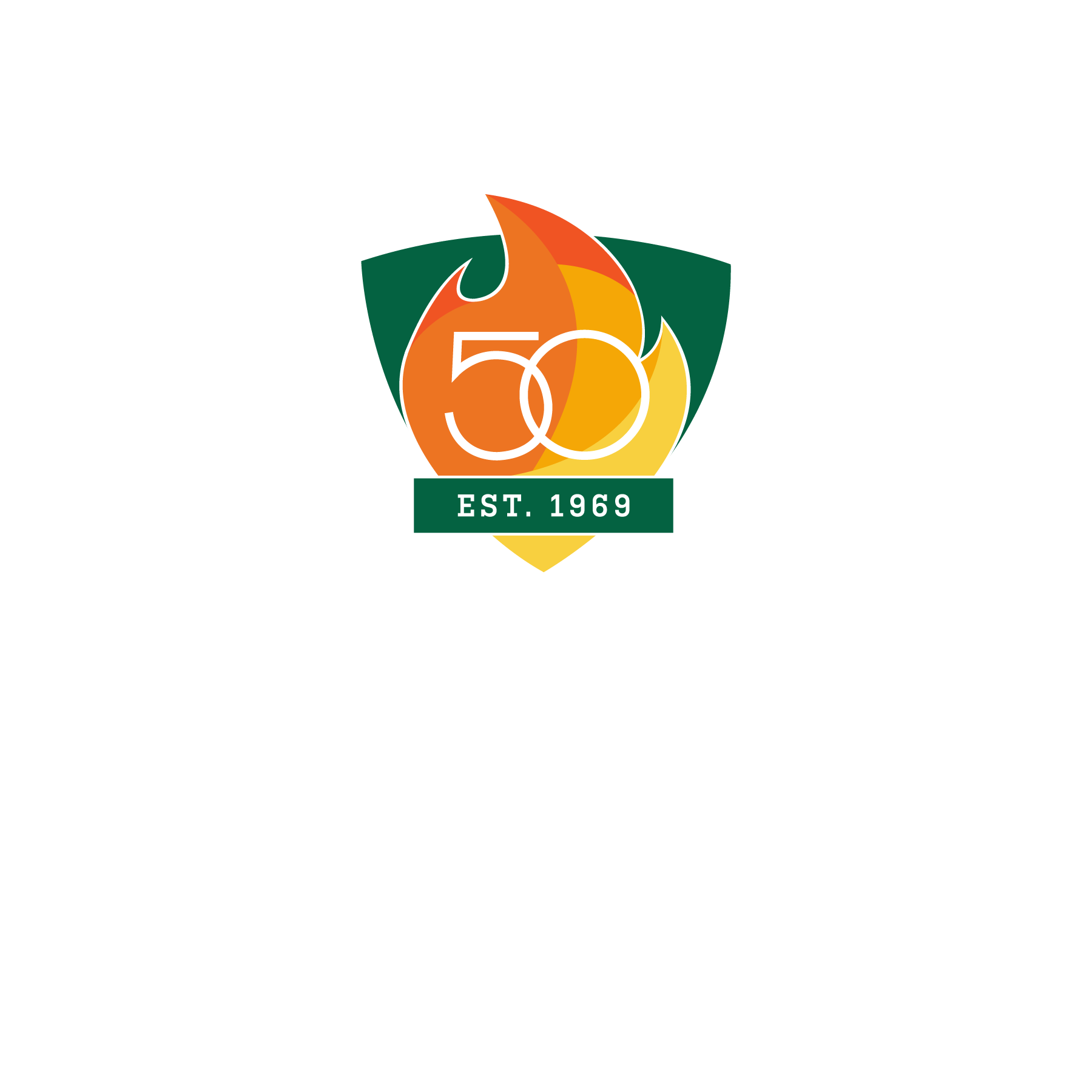 UAB 50th Logo - Shield Only - Color with White Outline